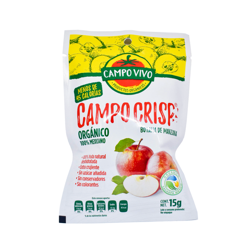 [7502236171781] Campo crisp manzana 15gr CAMPO VIVO 