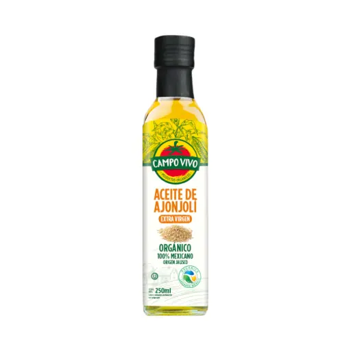 [7502236172924] Aceite de ajonjolí extra virgen orgánico 250ml CAMPO VIVO