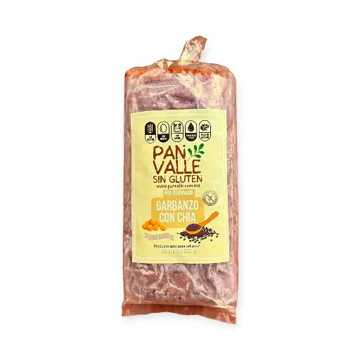 [7500464856708] Pan sin gluten de garbanzo con chía 560gr PAN VALLE
