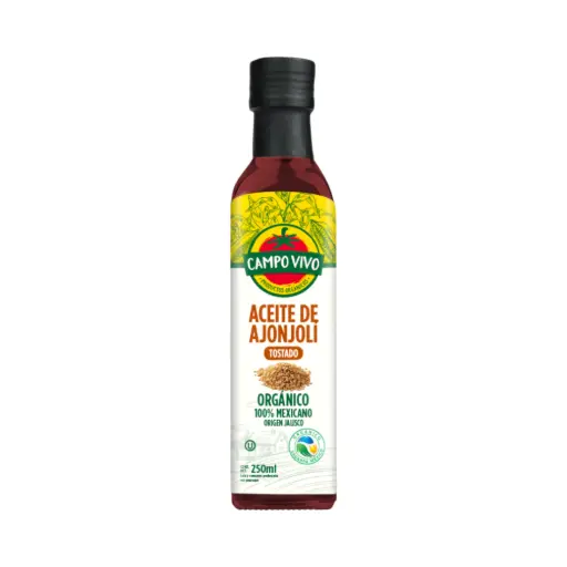 [7502236172931] Aceite de ajonjolí tostado orgánico 250ml CAMPO VIVO