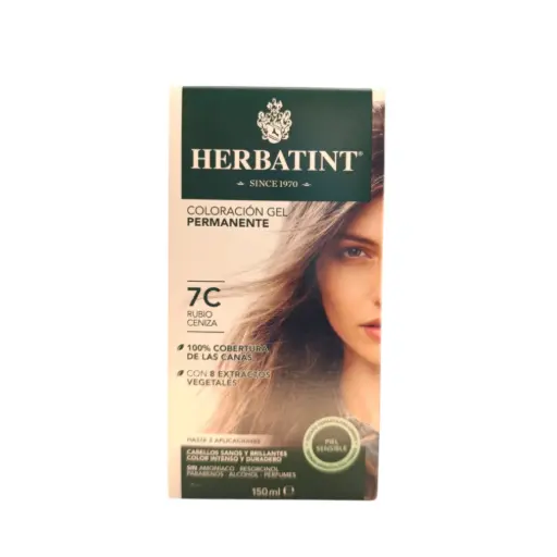 Tinte herbal rubio ceniza 7C 170ml HERBATINT