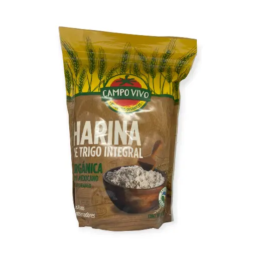 [7502236172818] Harina de trigo integral 800gr CAMPO VIVO 