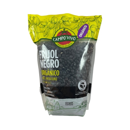[7502236173112] Frijol negro 1kg CAMPO VIVO 