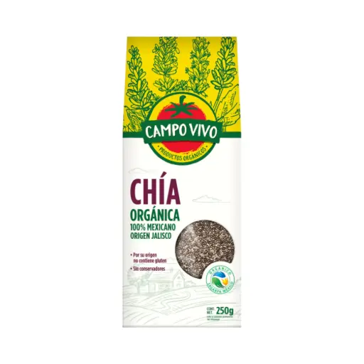 [7502236172528] Chía orgánica 250gr CAMPO VIVO 