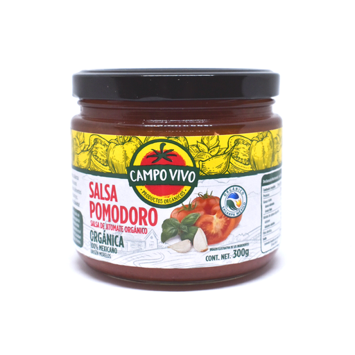 [7502236171972] Salsa pomodoro orgánica 300gr CAMPO VIVO 