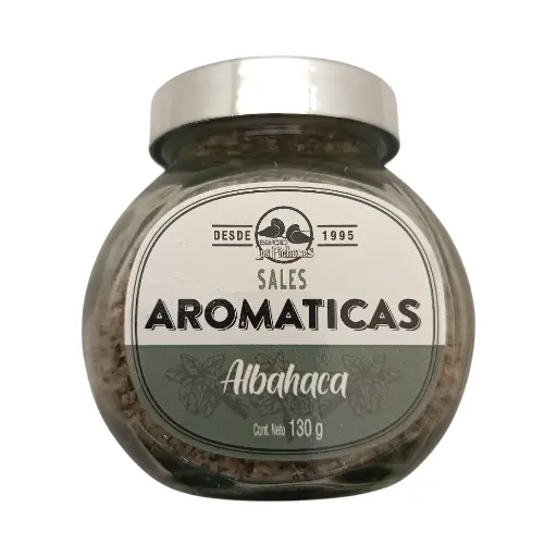 [SAA-F-012] Sal aromática de albahaca 130gr LOS PICHONES