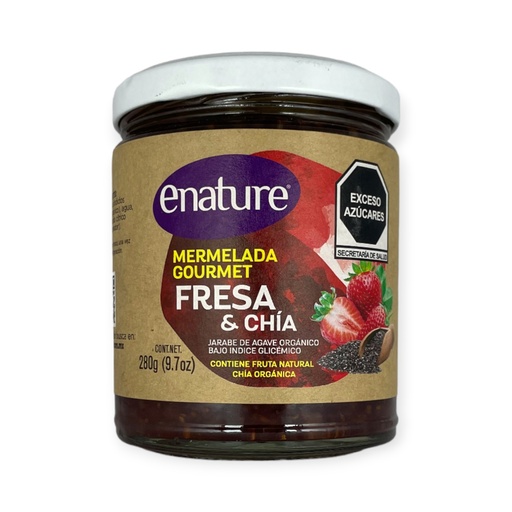 [PT00650] Mermelada de fresa y chía 280gr E-NATURE