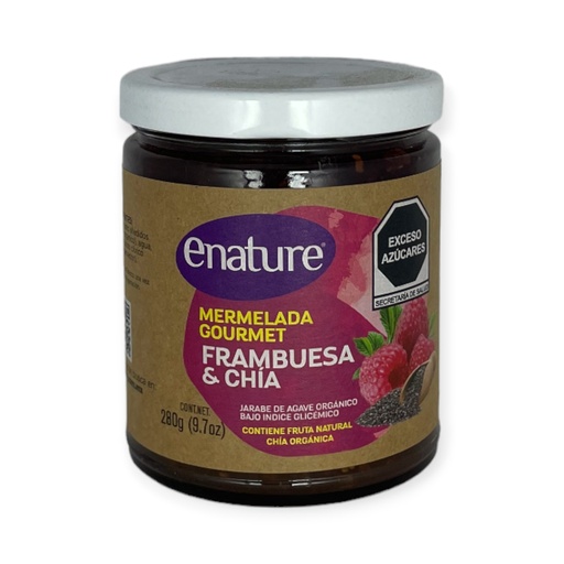 [PT00649] Mermelada de frambuesa y chía 280gr E-NATURE