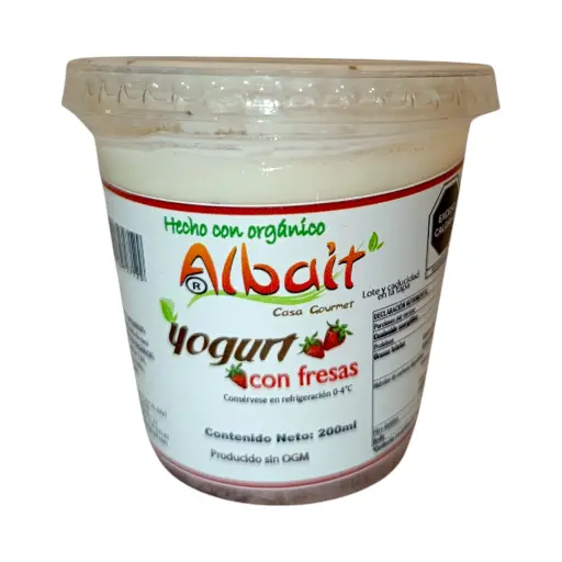 Yoghurt de fresa 200ml ALBAIT