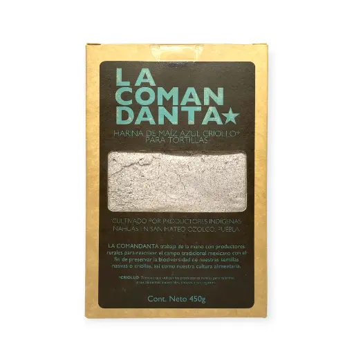 [7503021130860] Harina de maíz azul criollo 450gr LA COMANDANTA