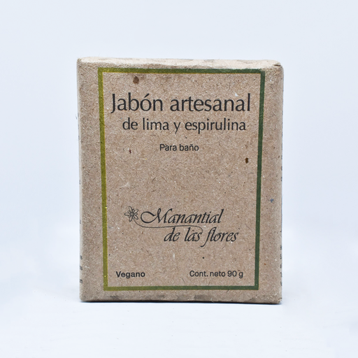 [7503020772498] Jabón de lima y alga espirulina 90gr MANANTIAL DE LAS FLORES