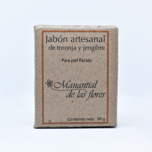 [7503022585522] Jabón de toronja y jengibre 90gr MANANTIAL DE LAS FLORES