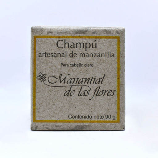 [7503020772290] Champú en barra de manzanilla 90gr MANANTIAL DE LAS FLORES
