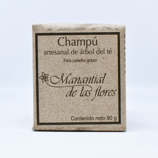 [7503020772306] Champú en barra de árbol del té 90gr MANANTIAL DE LAS FLORES