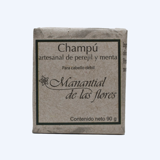 [7503020772344] Champú en barra de perejil y menta 90gr MANANTIAL DE LAS FLORES