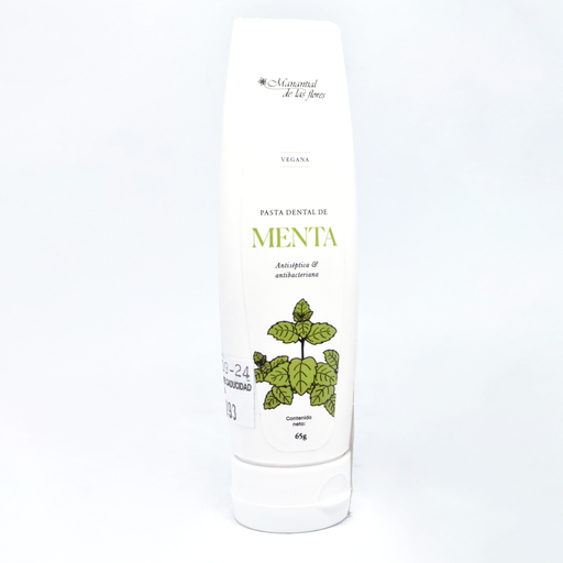 Pasta dental de menta (antiséptica) 65gr MANANTIAL DE LAS FLORES