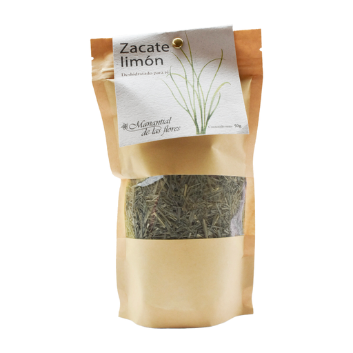 [7503020896576] Zacate limón deshidratado para té 50gr MANANTIAL DE LAS FLORES