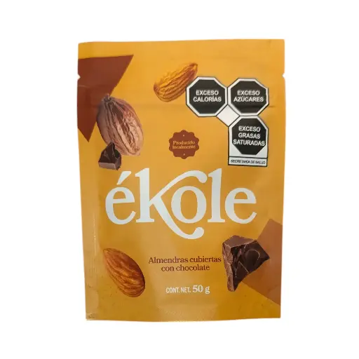 [7503049741031] Almendra cubierta con chocolate 50gr ÉKOLE