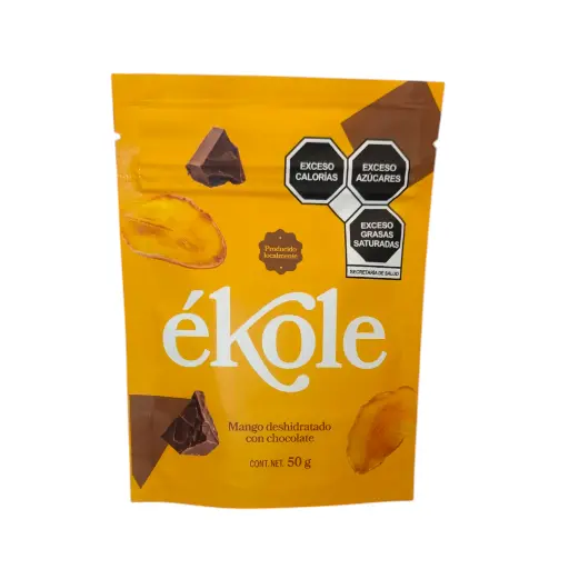 [7503049741048] Mango deshidratado con chocolate 50gr ÉKOLE 