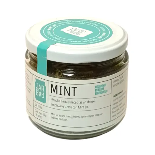 [7500463567582] Infusión herbal detox sabor Mint Jar 60gr JARBAR