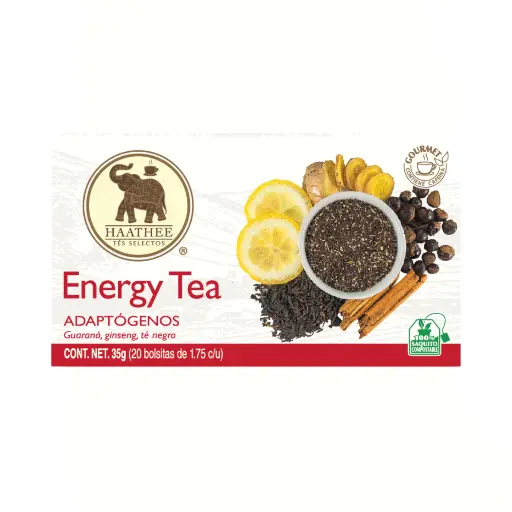 Mezcla de té negro sabor Energy Tea 35gr HAATHEE