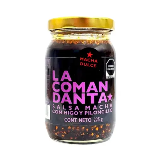 [7503045171191] Salsa macha con higo y piloncillo 225gr LA COMANDANTA