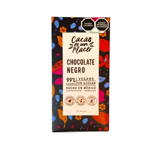 [7500463129285] Chocolate negro al 99% 80gr CACAO ES UN PLACER