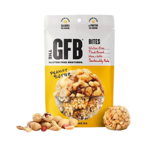 [856818008079] Bolitas de proteína veganas con crema de cacahuate 113gr THE GFB