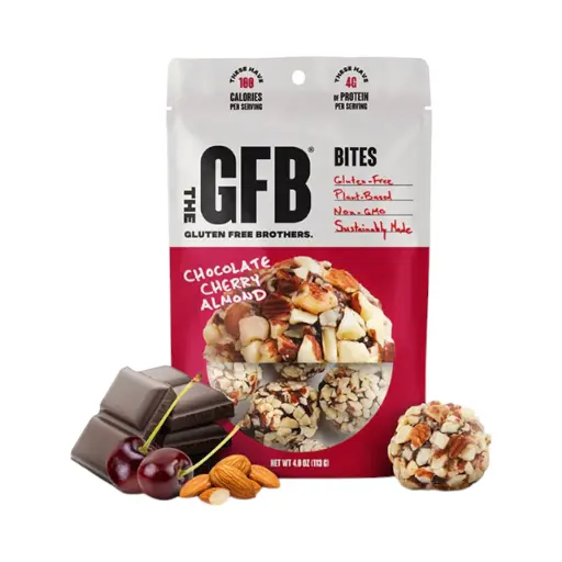 [853056004047] Bolitas de proteína veganas de chocolate con cereza y almendra 113gr THE GFB
