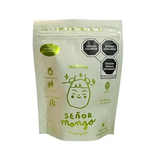 [7500464595256] Mango Kent deshidratado matcha 60gr SEÑOR MANGO