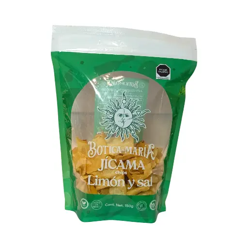 [7503040820452] Chips de jícama con limón y sal 150gr BOTICA DE MARÍA