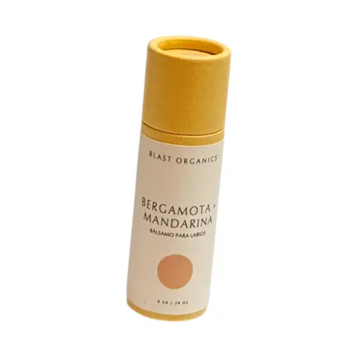 Bálsamo hidratante para labios de bergamota y mandarina 8gr BLAST ORGANICS