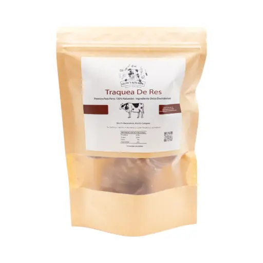 Traquea de res deshidratada para mascotas 120gr GLOW'S KITCHEN TREATS