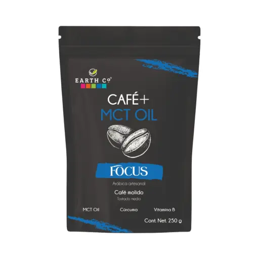 [7503033798447] Café + MCT (Focus) tostado medio 250gr EARTH CO