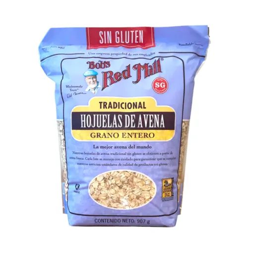 [039978803757] Hojuelas de avena de grano entero sin gluten 907gr BOB'S RED MILL
