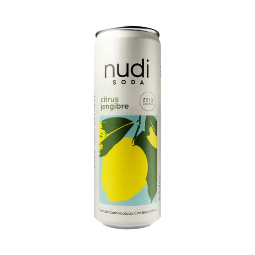 [001-01] Soda citrus jengibre 355ml NUDI SODA