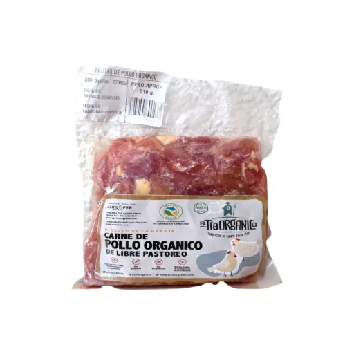 [7503034600237] Fajitas de pollo pz EL TÍO ORGÁNICO