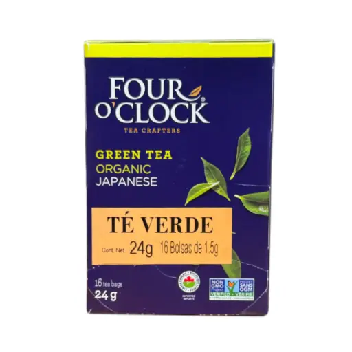 [H9W] Té verde Wuyuan orgánico (16 sobres) FOUR O'CLOCK