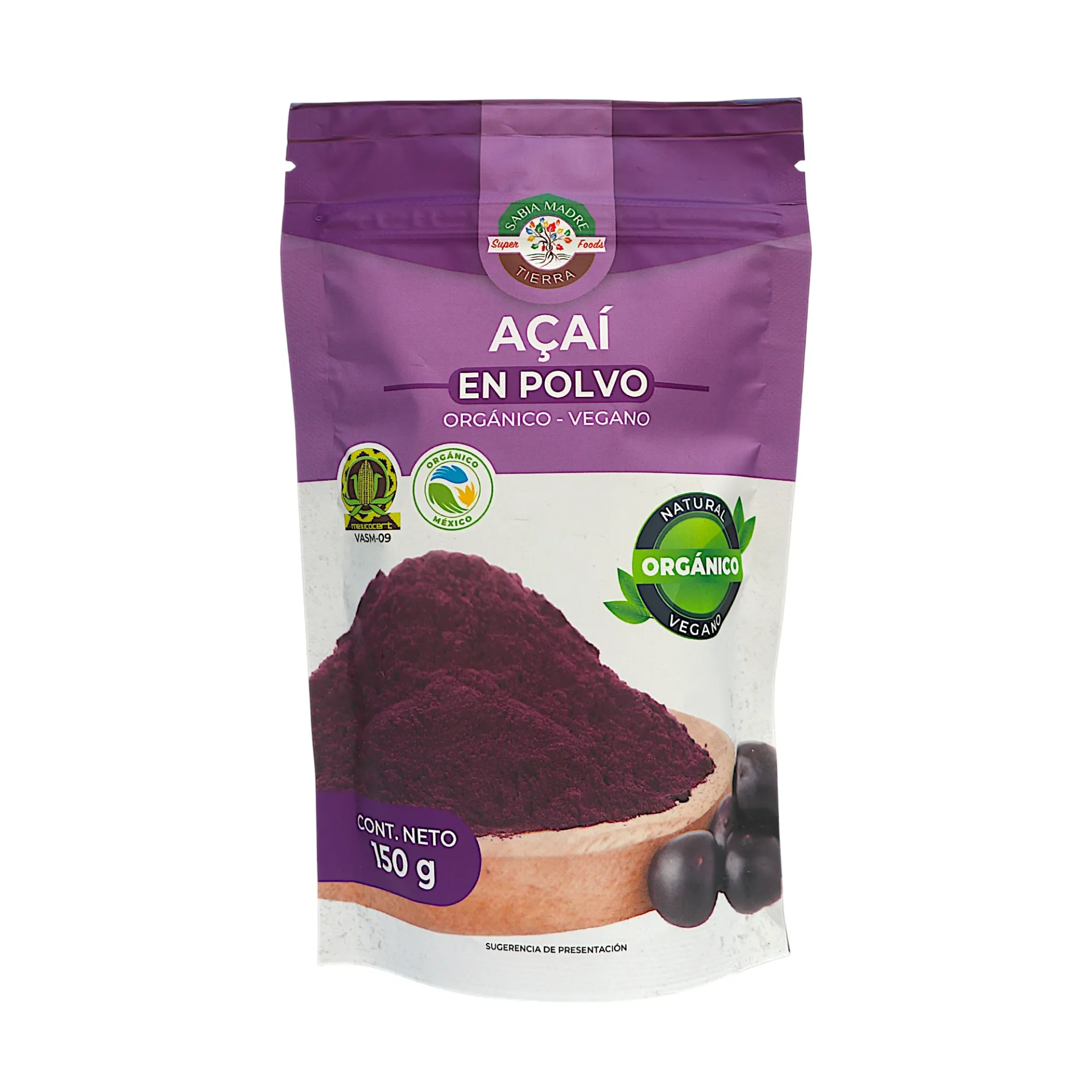Acai deshidratado en polvo 150gr SABIA MADRE TIERRA