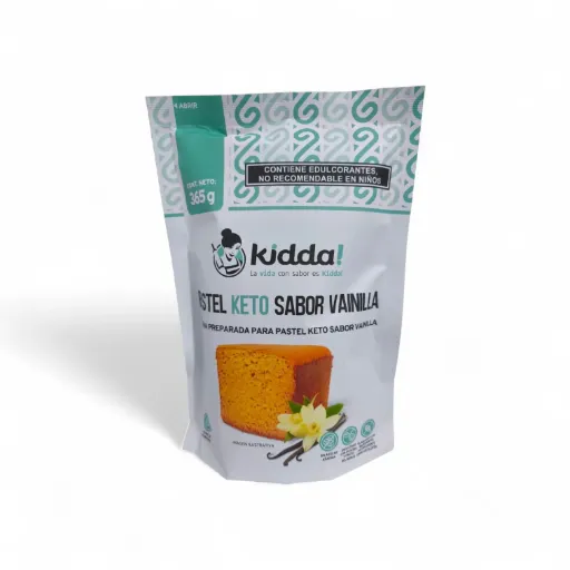 Harina preparada para pastel keto sabor vainilla 365gr KIDDA!